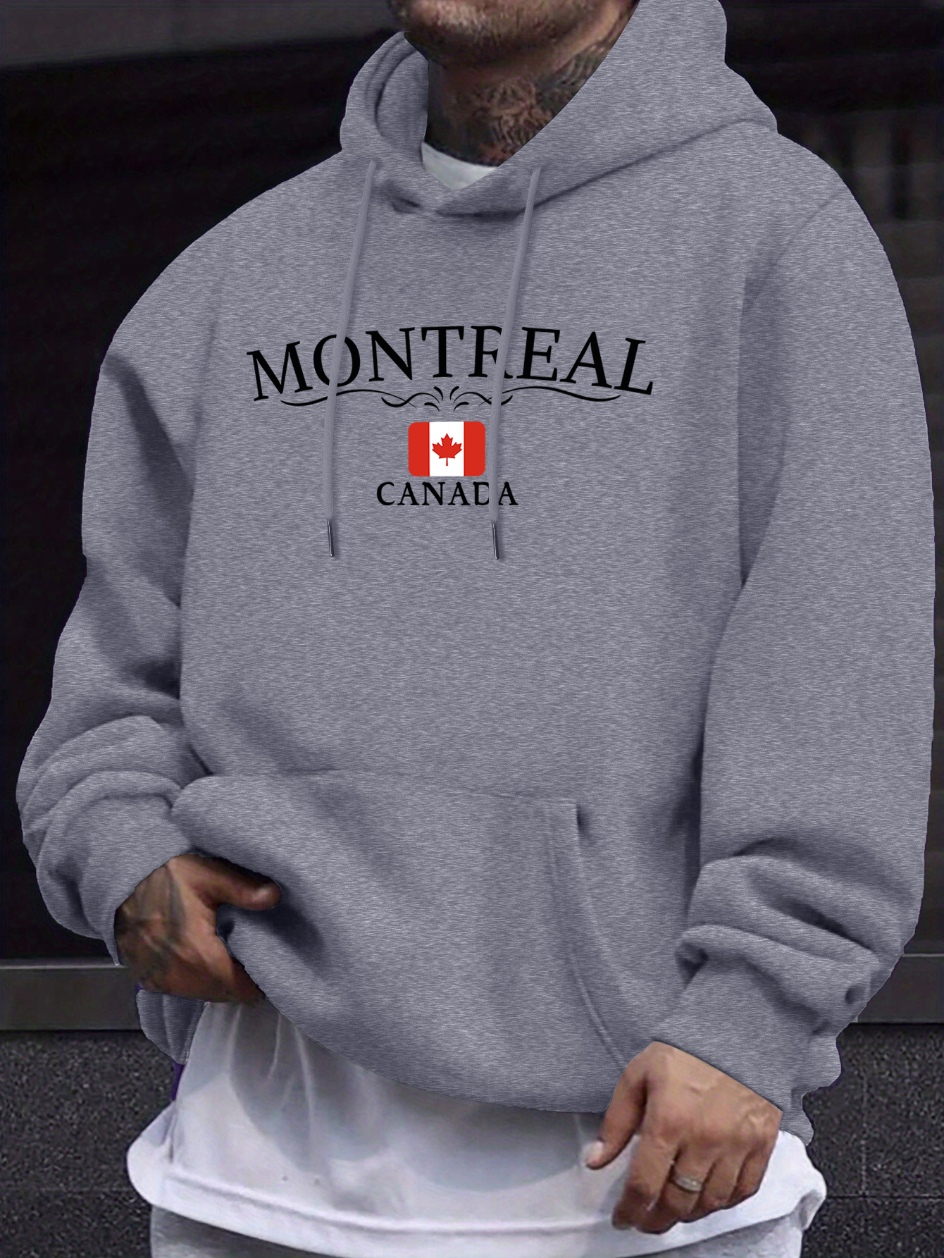 Winter Clothing Montreal - Montreal Canada Letter Printed Sweatshirt Male