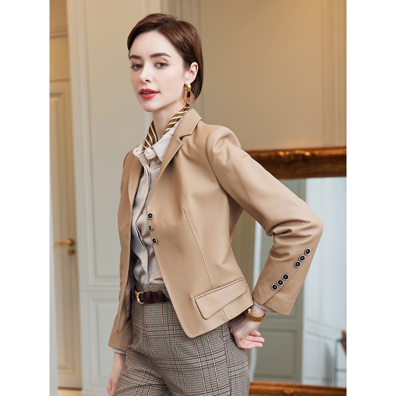 Leather Leather Clothing Women - Quality Winter Clothing Jacket reseña y precio