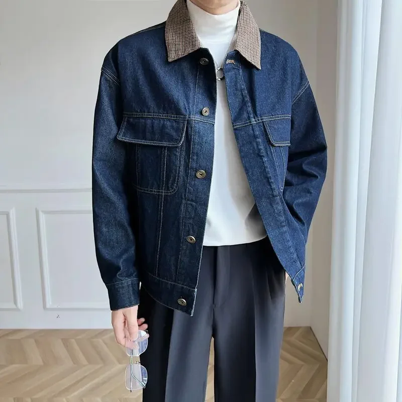 Men's Denim Jacket Trendy High - Quality Winter Clothing Jacket reseña y precio