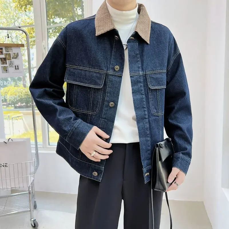 Men's Denim Jacket Trendy High - Quality Winter Clothing Jacket reseña y precio