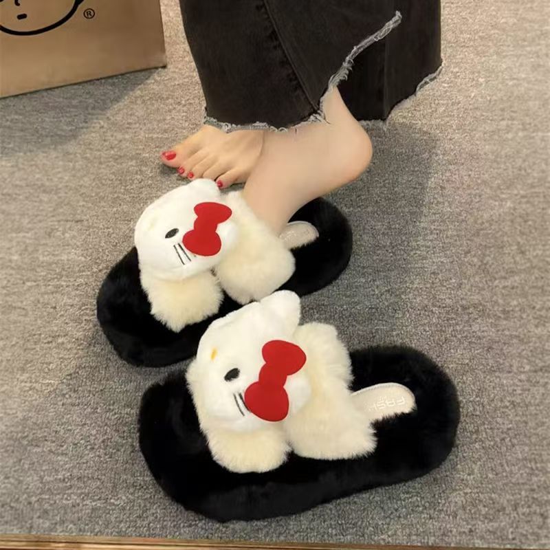 Sanrio Female Plush Slippers A - Winter Clothing In Japan reseña y precio