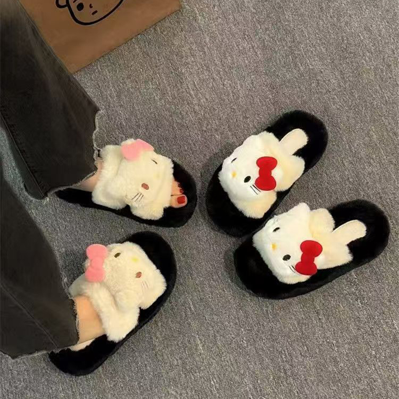 Sanrio Female Plush Slippers A - Winter Clothing In Japan reseña y precio