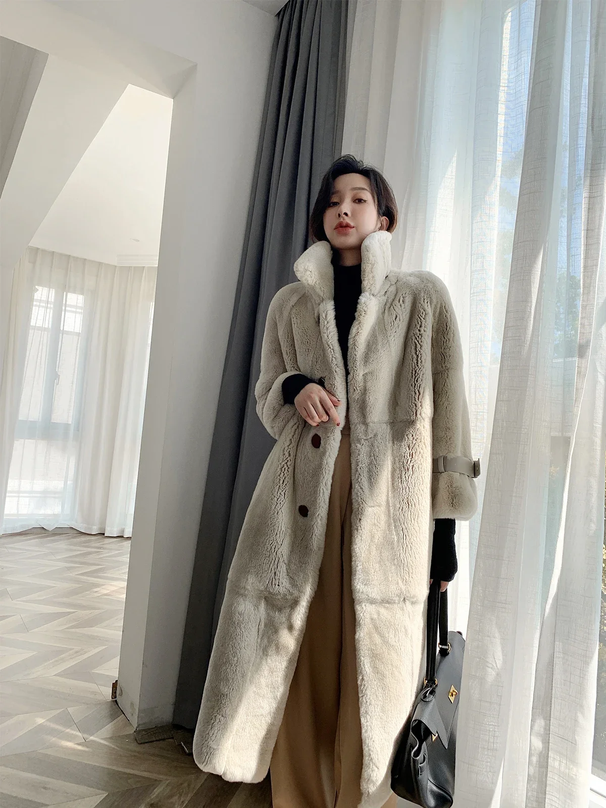 High Quality Real Rex Rabbit F - Quality Winter Clothing Jacket reseña y precio