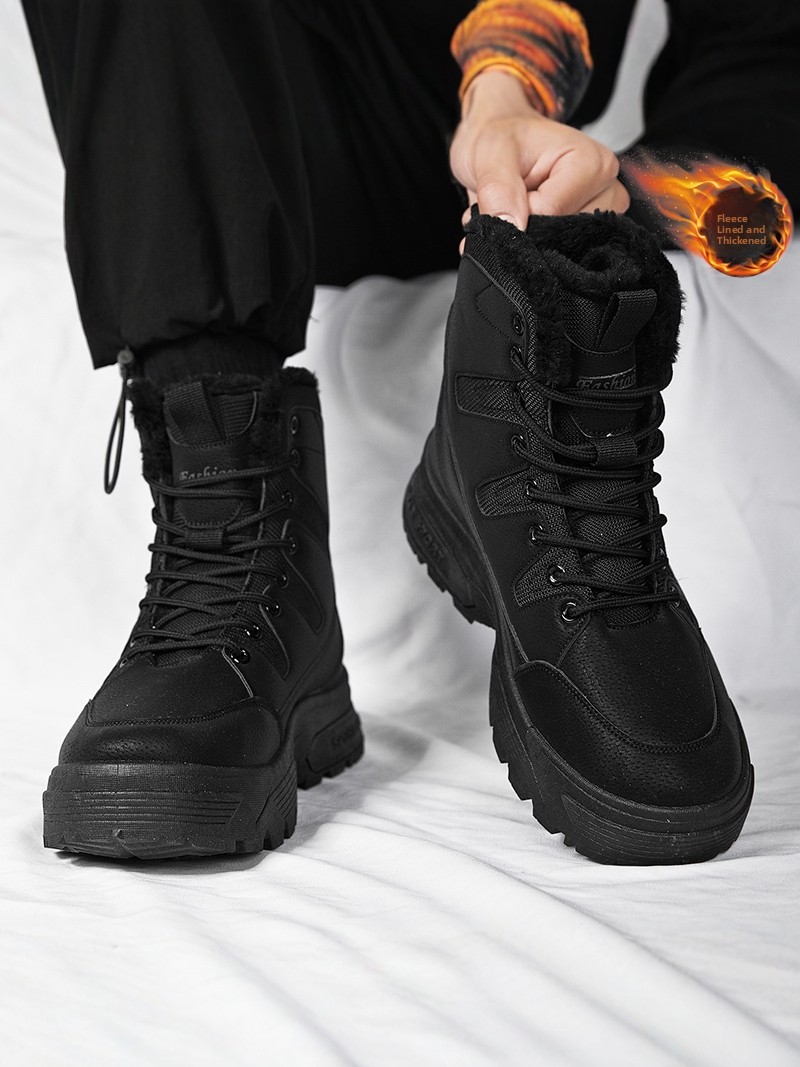 Men's Winter Outdoor Casual Hi - Snow Boot Fur Lined reseña y precio