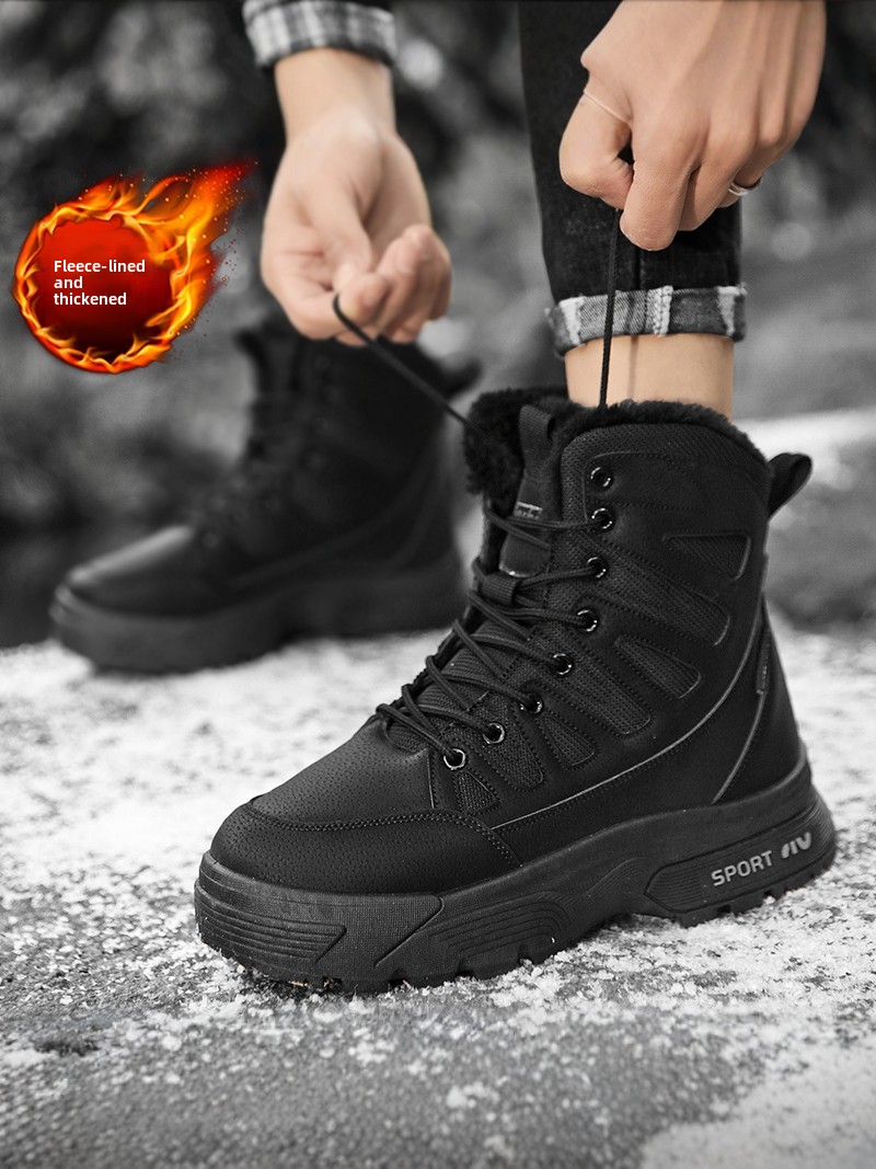 Men's Winter Outdoor Casual Hi - Snow Boot Fur Lined reseña y precio