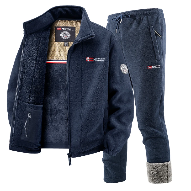 Mens Winter Fleece Tracksuit S - Warm Winter Clothing reseña y precio