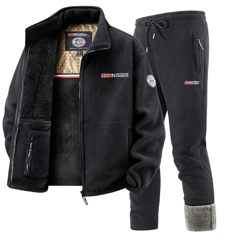 Mens Winter Fleece Tracksuit S - Warm Winter Clothing reseña y precio