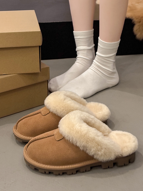 2025 New Women's Slippers Half - Snow Boot Fur Lined reseña y precio