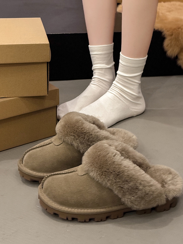 2025 New Women's Slippers Half - Snow Boot Fur Lined reseña y precio