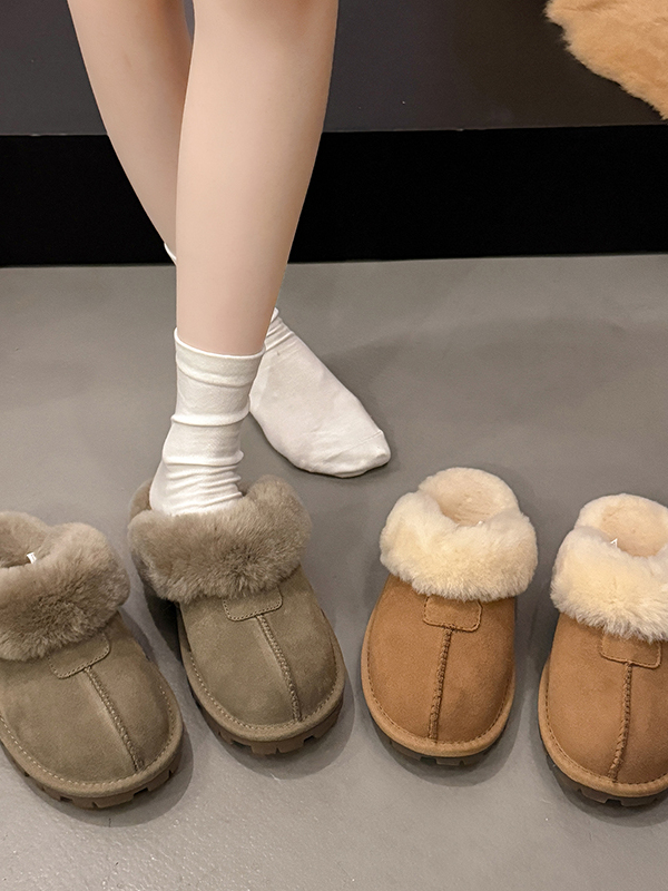 2025 New Women's Slippers Half - Snow Boot Fur Lined reseña y precio