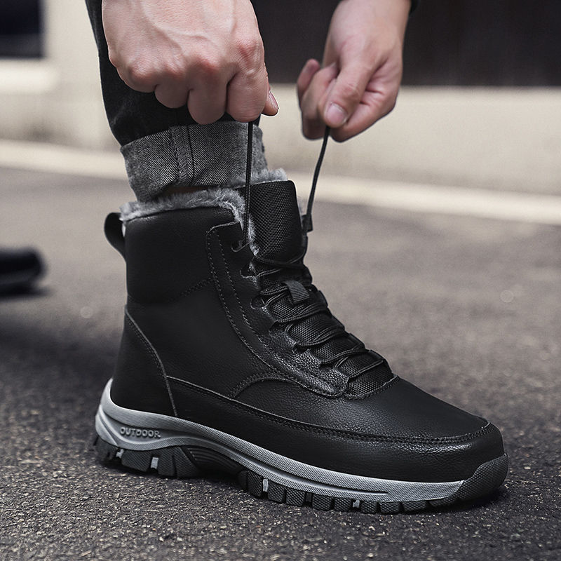 Men's Casual Hiking Boots Non- - Snow Boot Fur Lined reseña y precio