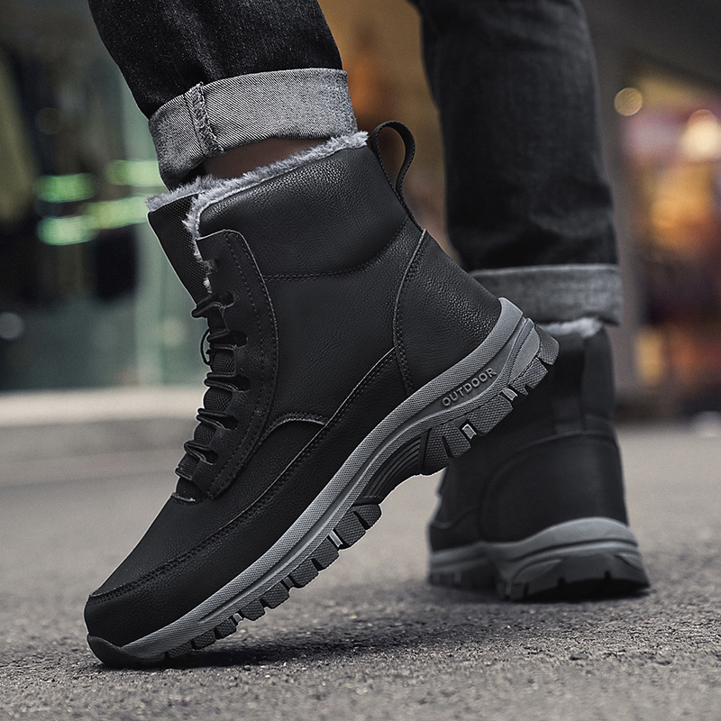 Men's Casual Hiking Boots Non- - Snow Boot Fur Lined reseña y precio