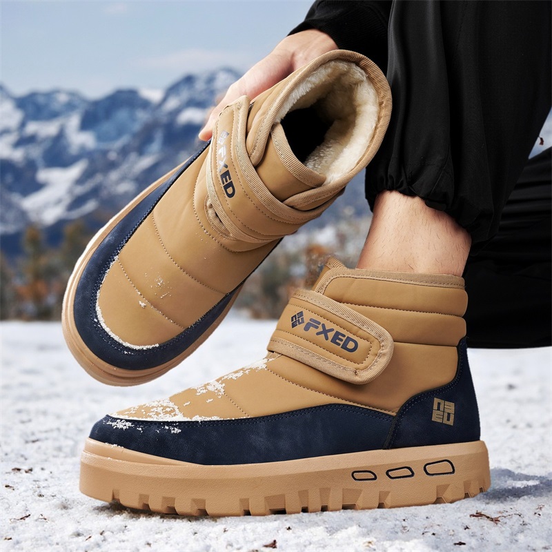 Autumn and Winter Warm Fur Men - Snow Boot Fur Lined reseña y precio