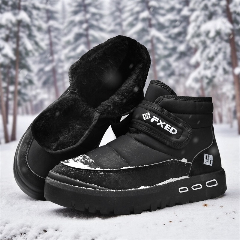 Autumn and Winter Warm Fur Men - Snow Boot Fur Lined reseña y precio