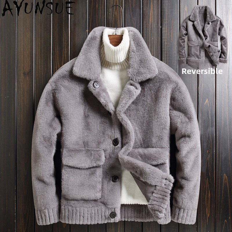 AYUNSUE Winter Faux Mink Fur M - Quality Winter Clothing Jacket reseña y precio