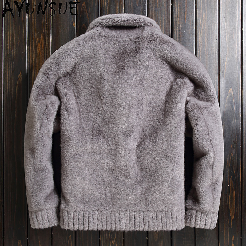 AYUNSUE Winter Faux Mink Fur M - Quality Winter Clothing Jacket reseña y precio