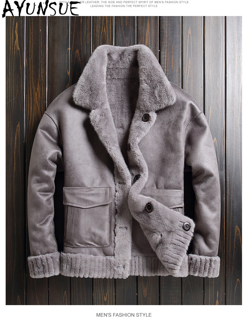 AYUNSUE Winter Faux Mink Fur M - Quality Winter Clothing Jacket reseña y precio