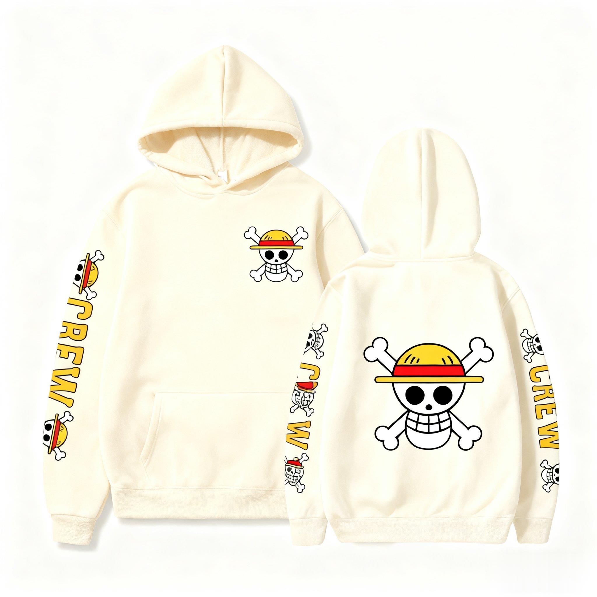 One Piece Skull Print Hoodie M - Winter Clothing In Japan reseña y precio