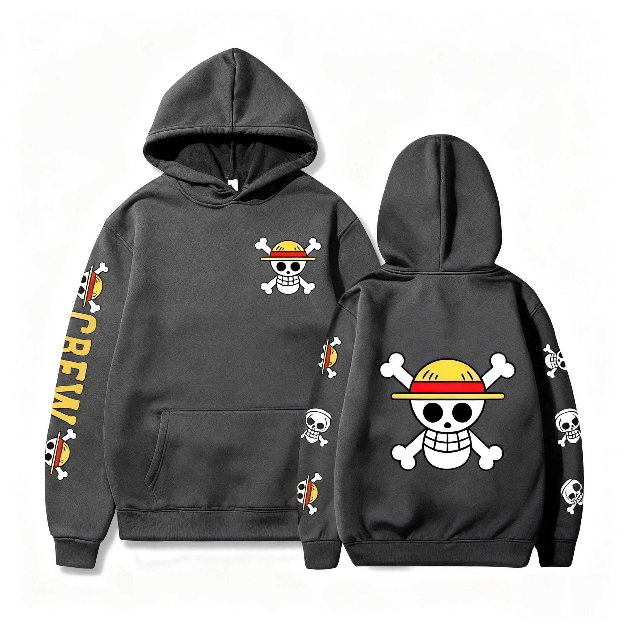 One Piece Skull Print Hoodie M - Winter Clothing In Japan reseña y precio