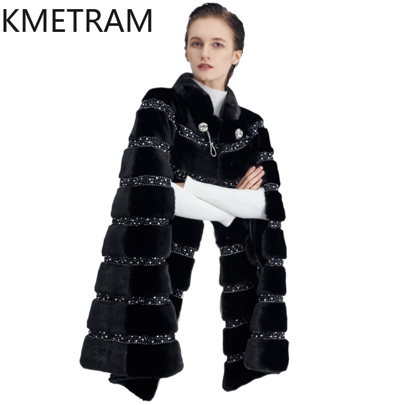 100% Natural Mink Fur Jacket W - Quality Winter Clothing Jacket reseña y precio