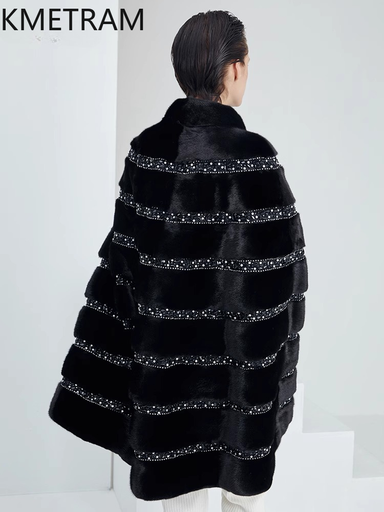 100% Natural Mink Fur Jacket W - Quality Winter Clothing Jacket reseña y precio
