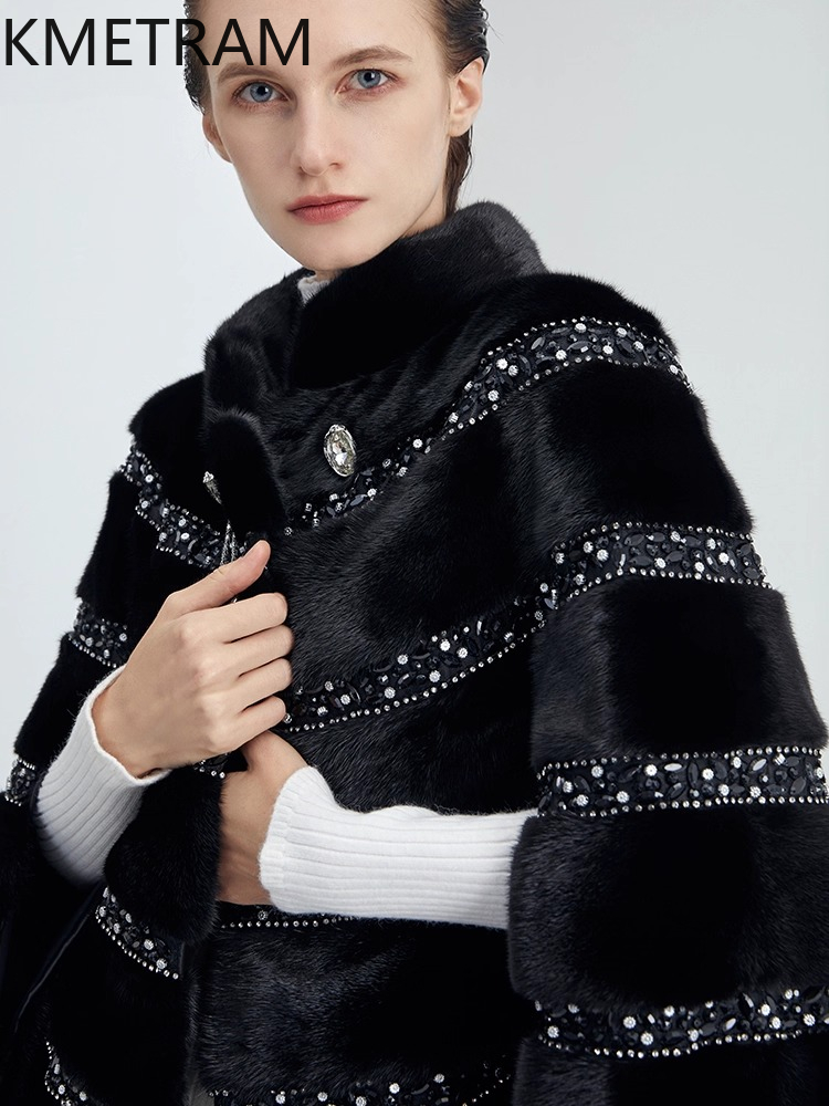 100% Natural Mink Fur Jacket W - Quality Winter Clothing Jacket reseña y precio