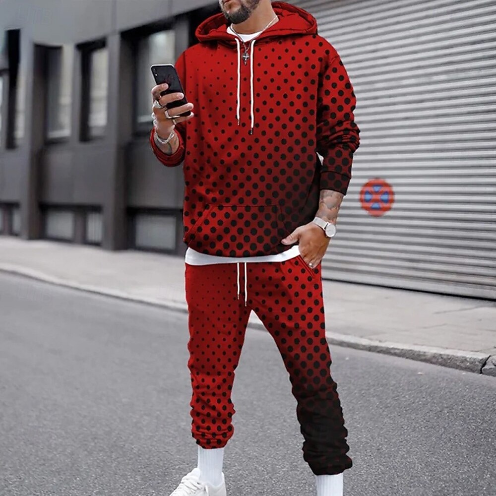 Funny 3D Polka Dot Print Men's - Winter Clothing For reseña y precio