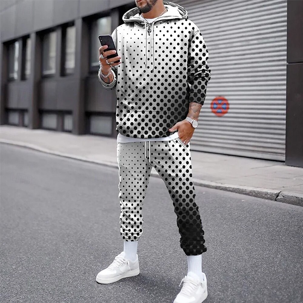 Funny 3D Polka Dot Print Men's - Winter Clothing For reseña y precio