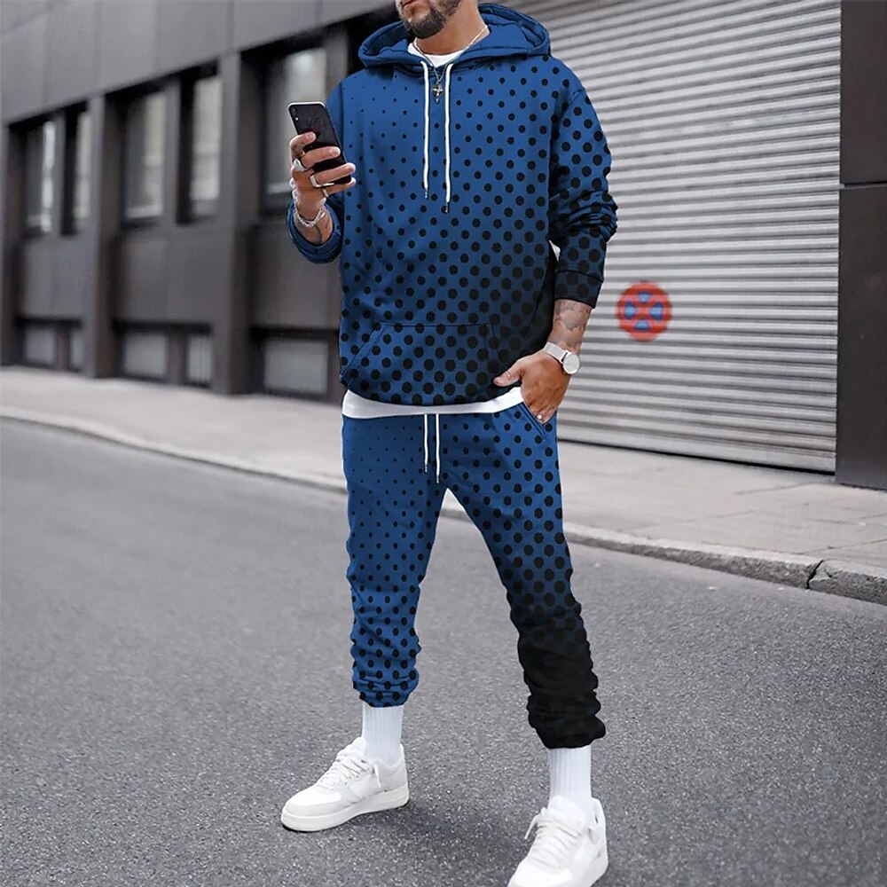 Funny 3D Polka Dot Print Men's - Winter Clothing For reseña y precio