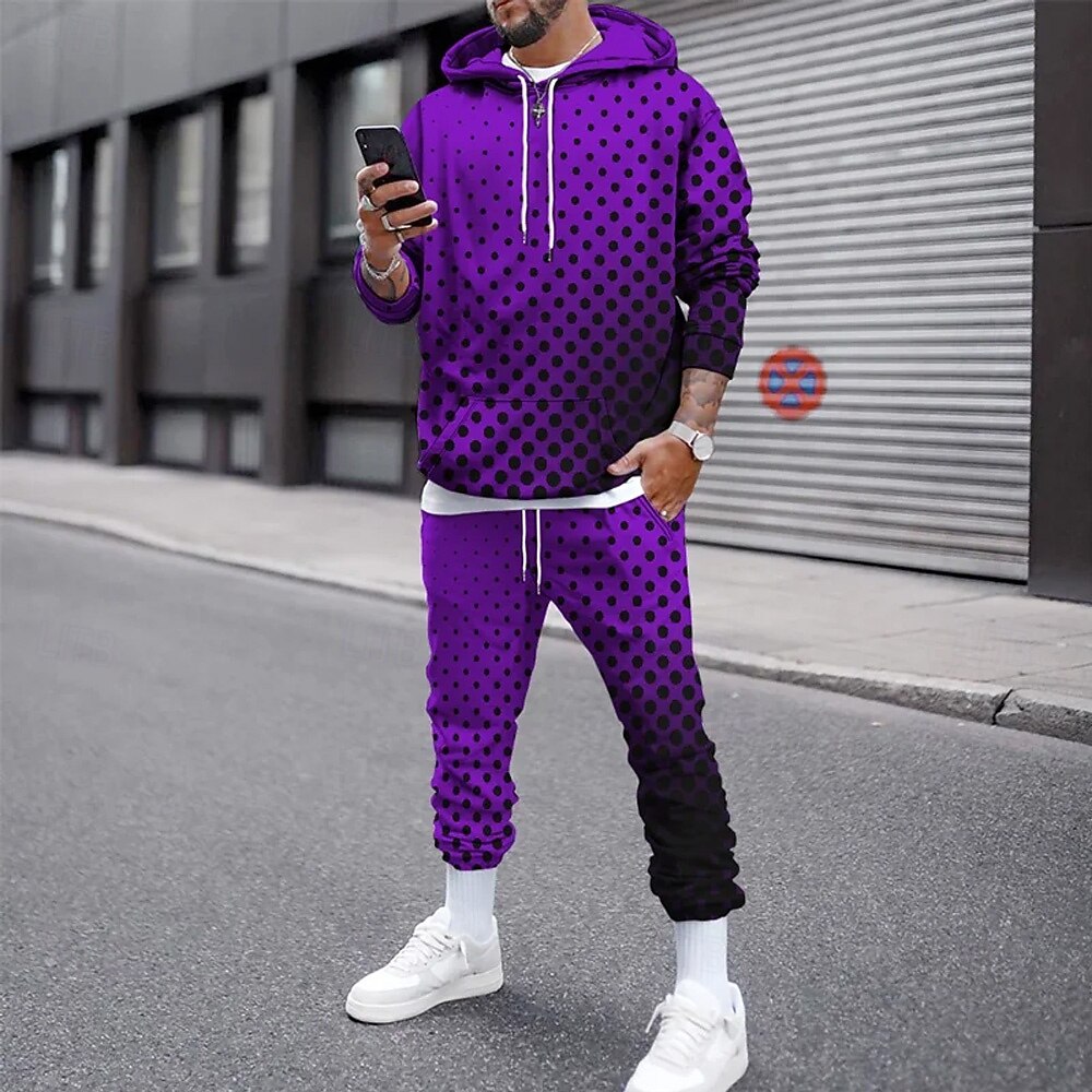 Funny 3D Polka Dot Print Men's - Winter Clothing For reseña y precio