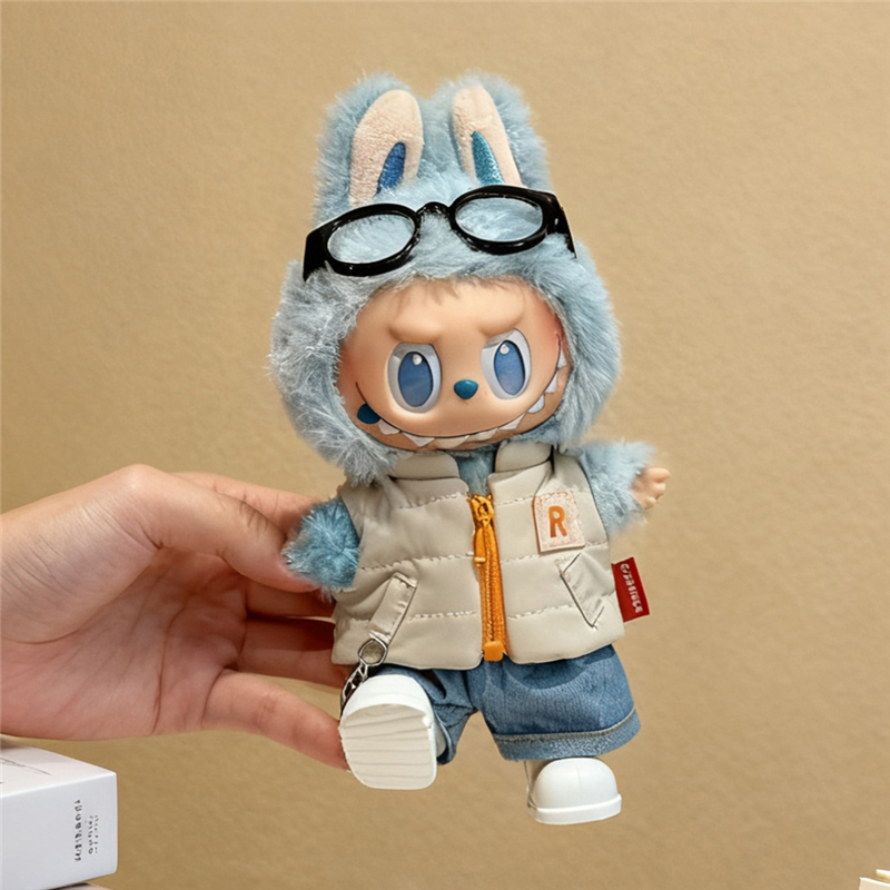 For 15 17cm Labubu Doll Solid  - Winter Clothing Baby reseña y precio