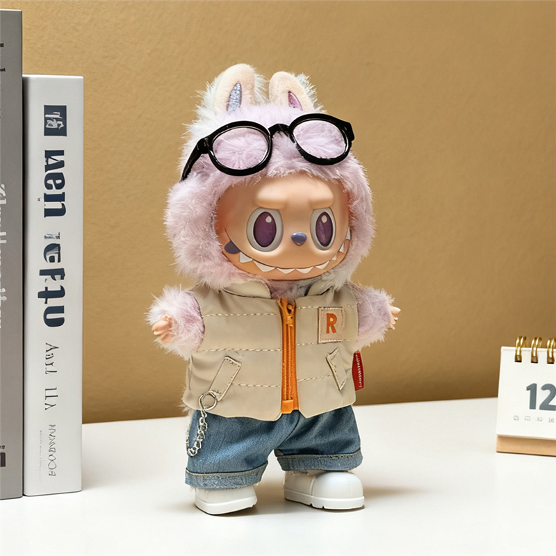 For 15 17cm Labubu Doll Solid  - Winter Clothing Baby reseña y precio