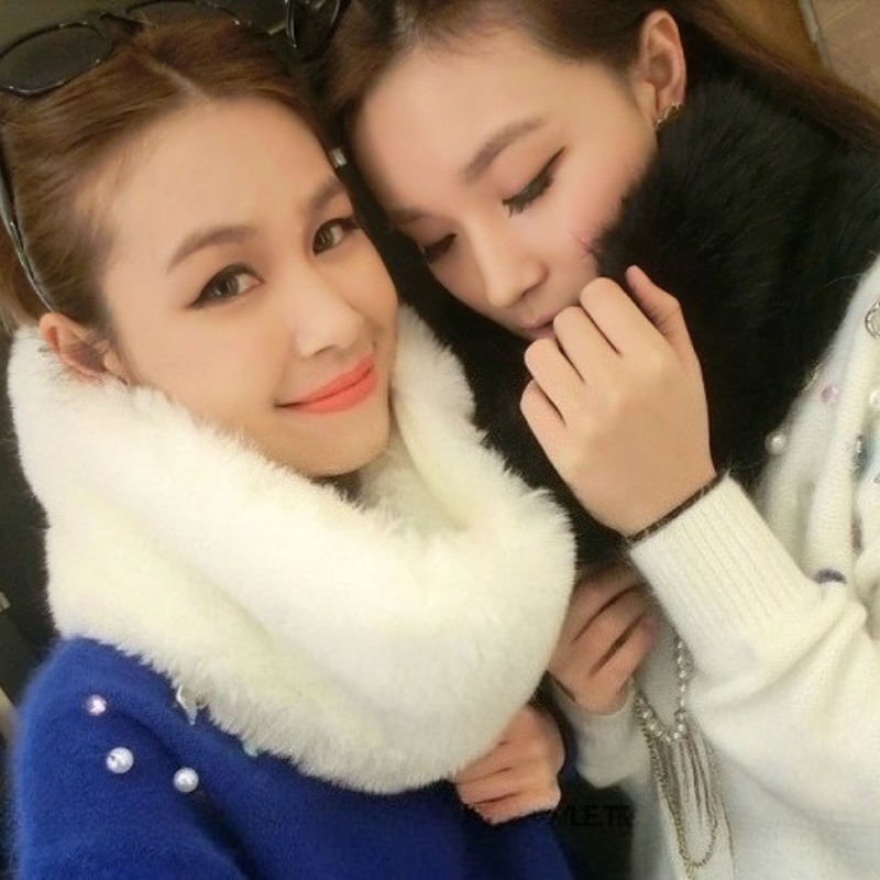 Women Faux Fox Fur Long Scarf  - Warm Winter Clothing reseña y precio
