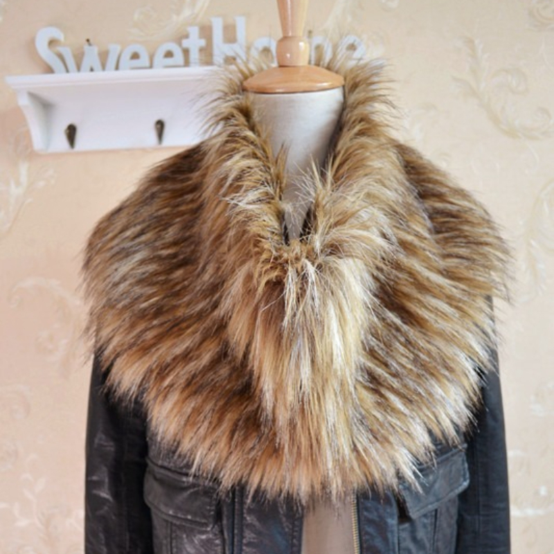 Women Faux Fox Fur Long Scarf  - Warm Winter Clothing reseña y precio