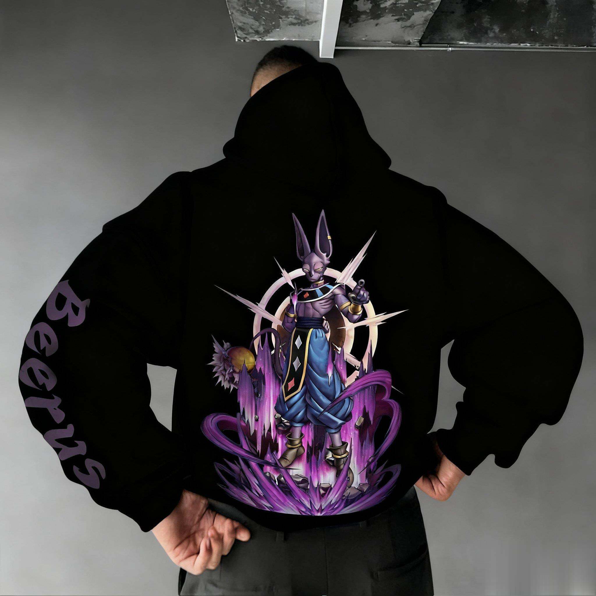 Dragon Ball Beerus Hoodie Anim - Winter Clothing In Japan reseña y precio