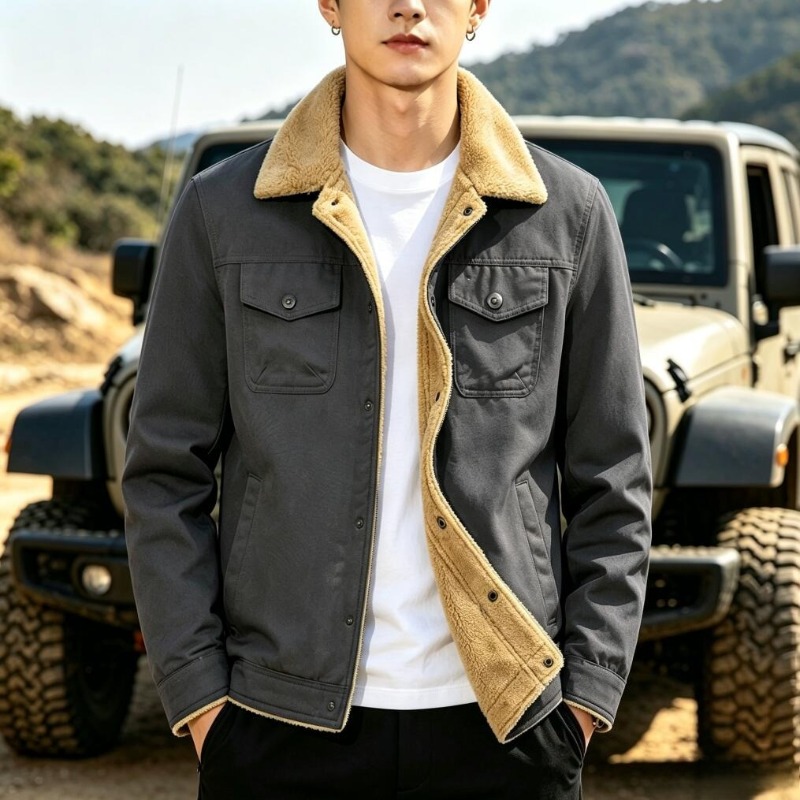 New Fashion Men Fleece Warm Wi - Quality Winter Clothing Jacket reseña y precio