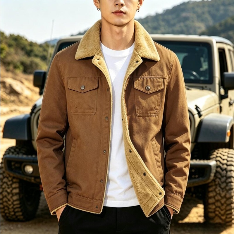 New Fashion Men Fleece Warm Wi - Quality Winter Clothing Jacket reseña y precio