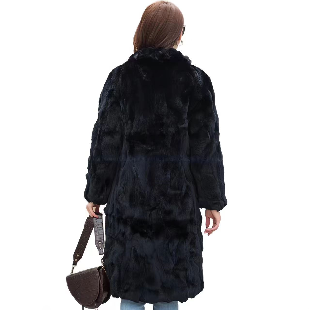 Real Rex Rabbit Fur Coat for W - Quality Winter Clothing Jacket reseña y precio