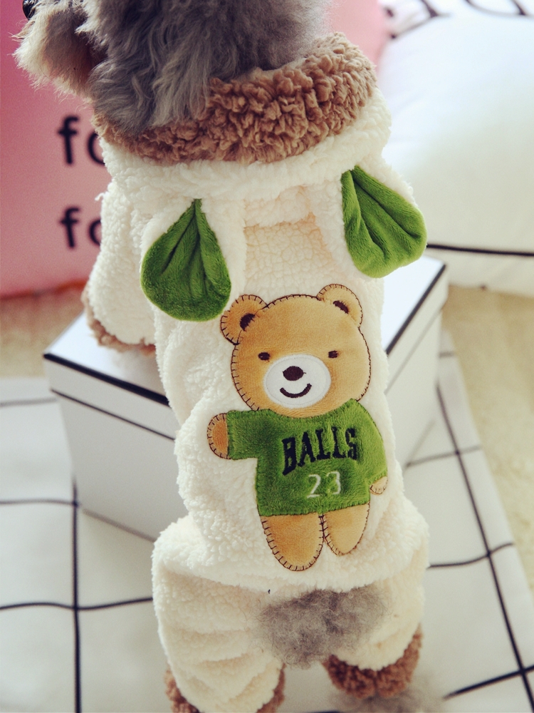 New Funny Dog Costume Cute Bea - Winter Clothing Baby reseña y precio