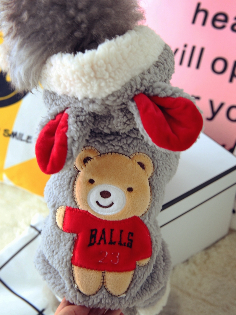 New Funny Dog Costume Cute Bea - Winter Clothing Baby reseña y precio